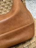 details of tan Leather Hobo Zipper Crossbody Leather Hobo Medium Hobo Purse Womens