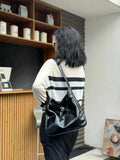 black Leather Hobo Bag black Hobo Shoulder Bag Hobo Leather Tote Bag Womens