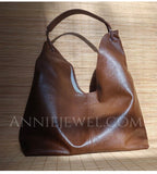 brown Leather Tote Bags For Women Hobo Leather Tote bag Slouchy Hobo Shoulder Bag 