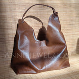 Genuine Leather Tote Bags For Women Hobo Leather Tote bag Slouchy Hobo Shoulder Bag 