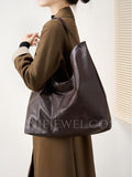 Genuine Leather Tote Bags For Women Hobo Leather Tote bag Slouchy Hobo Shoulder Bag 