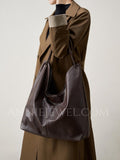 Genuine Leather Tote Bags For Women Hobo Leather Tote bag Slouchy Hobo Shoulder Bag 