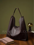 black  Leather Tote Bags For Women Hobo Leather Tote bag Slouchy Hobo Shoulder Bag 