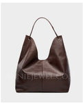 brown Leather Tote Bags For Women Hobo Leather Tote bag Slouchy Hobo Shoulder Bag 