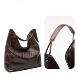 Genuine Leather Tote Bags For Women Hobo Leather Tote bag Slouchy Hobo Shoulder Bag 