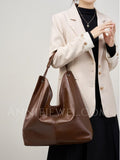 brown  Leather Tote Bags For Women Hobo Leather Tote bag Slouchy Hobo Shoulder Bag 