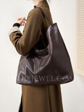 Genuine Leather Tote Bags For Women Hobo Leather Tote bag Slouchy Hobo Shoulder Bag 