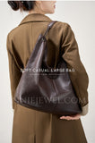 brown  Leather Tote Bags For Women Hobo Leather Tote bag Slouchy Hobo Shoulder Bag 