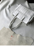 Minimalist Italian Leather Tote Black Vertical Panel Leather Tote Bag Womens