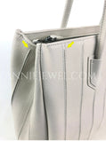 Minimalist Italian Leather Tote Black Vertical Panel Leather Tote Bag Womens
