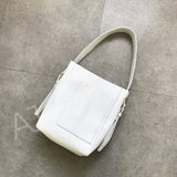 White Hobo Leather Bag Purse Hobo Leather Tote Bag Ladies Leather Hobo Bag