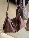 brown Leather Hobo Leather Crossbody Bag Soft Leather Slouchy Hobo Bag Purse