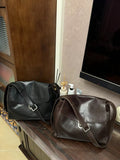 Womens Black Leather Satchel Bag Black Crossbody Satchel Bag Purse 