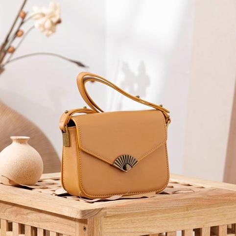 small leather satchel Tan Satchel Small Bag Crossbody Satchel 