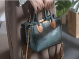 Genuine Leather Satchel Crossbody Bag Ladies Satchel Handbags 