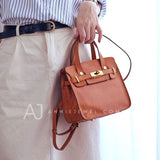 Small Satchel Ladies Satchel Handbags Brown Cross Body Satchel 