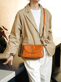 Genuine Leather Crossbody Satchel Ladies Satchel Brown Leather Satchel 