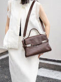 brown Satchel purse Genuine Leather Satchel Bag Crossbody Satchel Bag Womens 