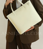 Leather Computer Totes Leather Tote Bag With Shoulder Strap Beige Leather Tote Bag Womens 