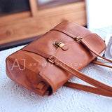 brown Genuine Leather Satchel Tote Bag Satchel Large Satchel Bag Womens 