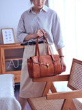 Genuine Leather Large Satchel Purse brown satchel bag