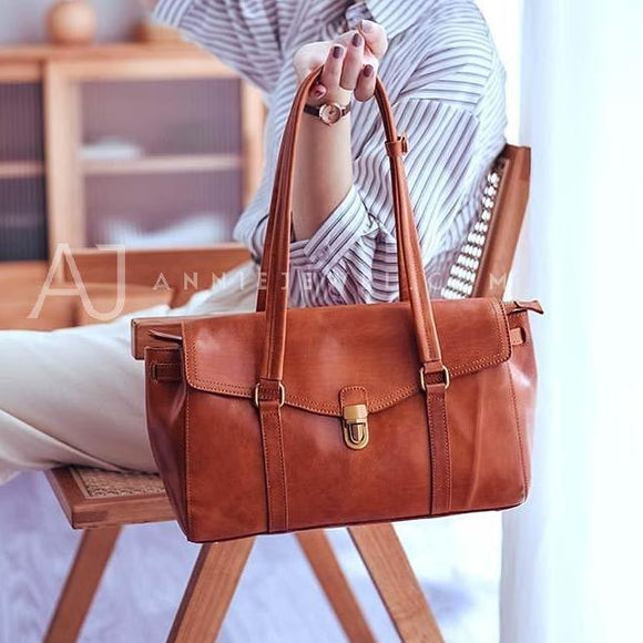 Genuine Leather Satchel Tote Bag Satchel Large Satchel Bag Womens 