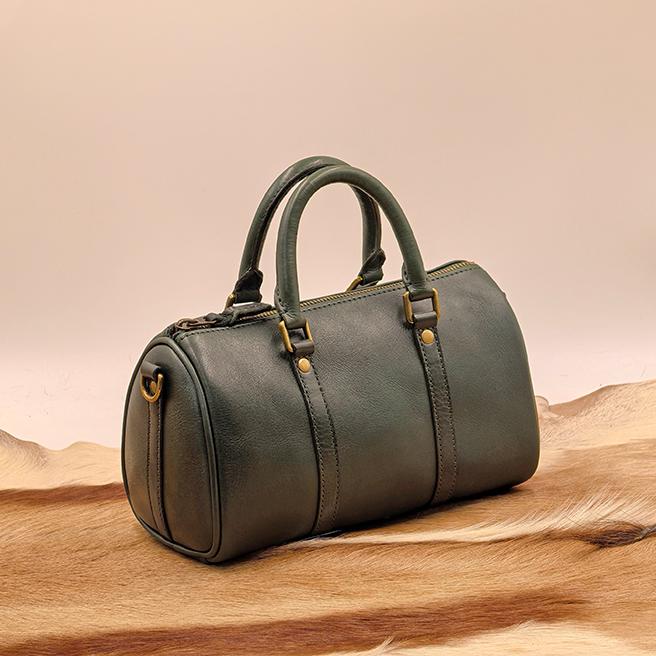 Women's Boston Bag Small Leather Boston Bag Leather Bags Boston