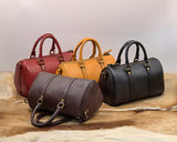 Women's Boston Bag Small Leather Boston Bag Leather Bags Boston 