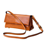 Genuine Leather Baguette Bag Women's Baguette Crossbody Bag 