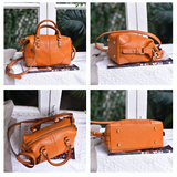 Genuine Leather Boston Bag Leather Bags Boston Womens 