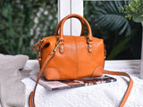 tan Leather Boston Bag Leather Bags Boston Womens 