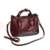 red satchel handbag Women's Burgundy Satchel Handbag