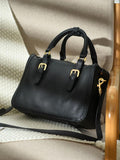 Black Leather Boston Bag Leather Bags Boston Womens