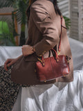 Genuine Leather Boston Bag Leather Bags Boston Womens 