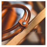 side of Genuine Leather Mini Duffle Handbag