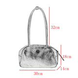 Genuine Leather Mini Duffle Handbag Retro Small Leather Top Handle Bag Long Strap Womens - Annie Jewel