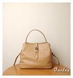 Genuine Leather Bucket Bag Crossbody camel Leather Bucket Bag Womens