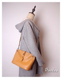 Genuine Leather Bucket Bag Crossbody camel Leather Bucket Bag Womens