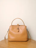 Genuine Leather Bucket Bag Crossbody camel Leather Bucket Bag Womens