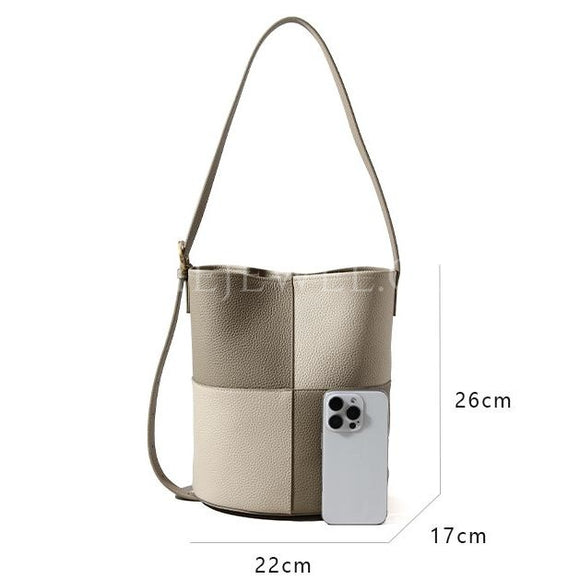Women's Crossbody Bucket Bag Leather Small Leather Bucket Bag Crossbody 