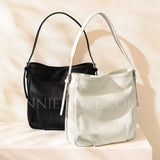 Women's Leather Hobo Shoulder Bag black Leather Hobo Purse Bucket Bag 