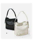 Women's Hobo Bucket Bag Black Leather Hobo Shoulder Bag Leather Bucket Shoulder Bag 