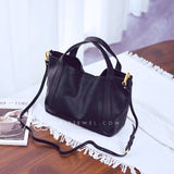 black leather Tote Genuine Leather Bucket Tote Bag Womens