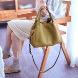 Green leather Tote Genuine Leather Bucket Tote Bag Womens