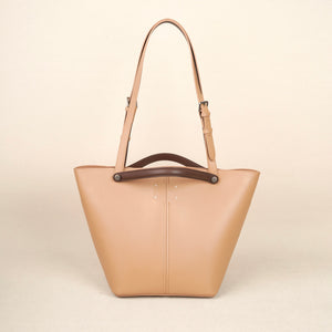 Tan Leather Tote Handbag Cowhide Tote Bag Tan Leather tote Bag With Shoulder Strap Womens