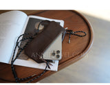 Brown Leather Cat Coin Purse Handmade Real Leather Cat Mini Bag Kawaii Style Womens - Annie Jewel