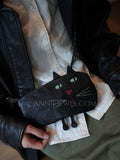 Mini Leather Cat Crossbody Bag Cute Animal Design Vintage Leather Wallet Phone Purse - Annie Jewel