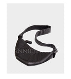 Leather Croissant Bags, Lambskin Croissant Bag, Croissant Sling Bags, Leather Crossbody Bag, Croissant Shoulder Bags, Unisex Bags - Annie Jewel