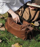 Cowhide Handbag Leather Camera Bag Crossbody brown Leather Crossbody Camera Bag