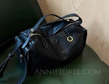 Cowhide Handbag Leather Camera Bag Crossbody black Leather Crossbody Camera Bag
